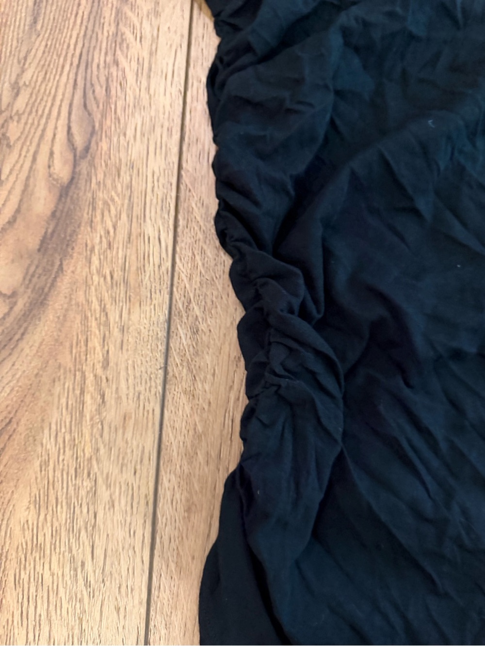 Weekday Black One-Shoulder Ruched Top - Picture 2 of 4